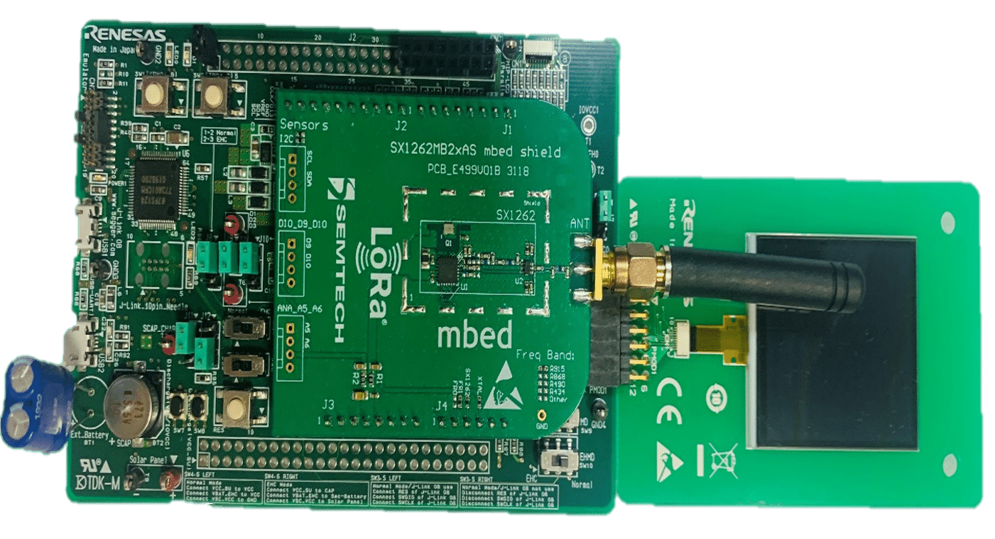 placa de evaluacion lorawan